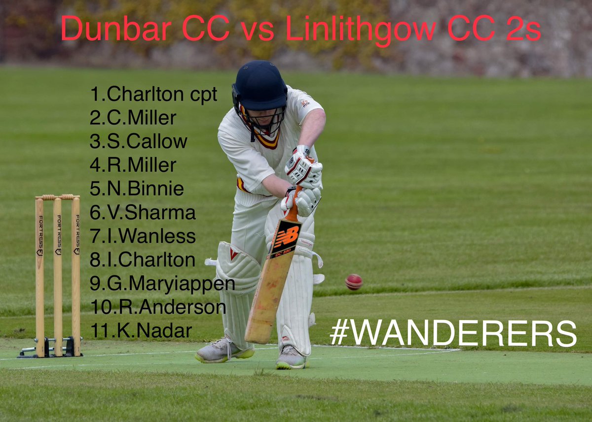 Your Dunbar CC team to take on <a href="/linlithgowcc/">Linlithgow CC</a> at Winterfield park tomorrow at 1pm