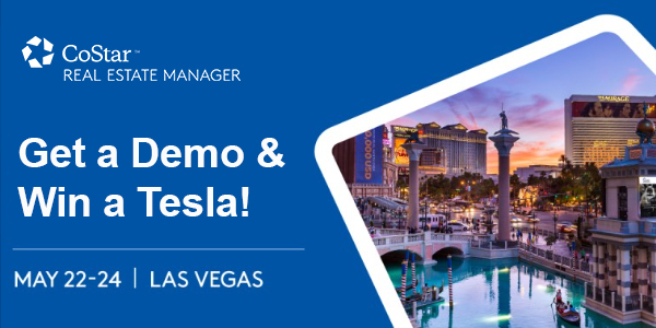 CoStarManager's tweet photo. Last chance to win a Tesla and $25k! See how direct, on-demand, and unfiltered access to CoStar empowers your team to drive better deal outcomes and cost savings.

https://t.co/RB7bbedgdS

#CoStar #CREM #icsc2022 #LasVegas #tenants #retailportfolio #retailers #marketdata https://t.co/YS7N5Ry3Zr