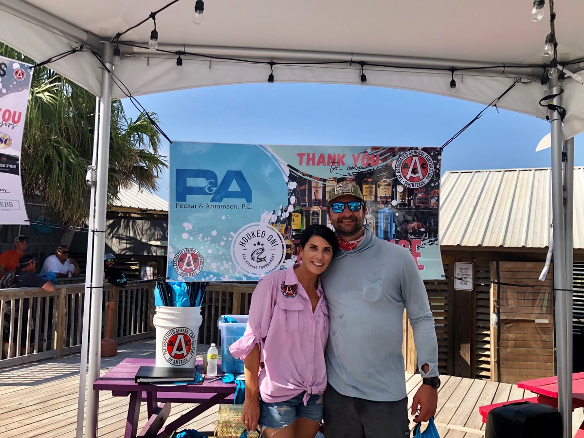 PeckarAbramson's tweet photo. P&amp;A was a proud sponsor of the AGC South Texas Chapter's Hooked On! #fishing tournament at Marker 37 Marina. Looks like P&amp;A's JD Holzheauser &amp; @STBPInc had a great time! #construction #constructionlaw #constructionlawyer #contractors #TXconstruction #PeckarAbramson https://t.co/REXrin4Bxd