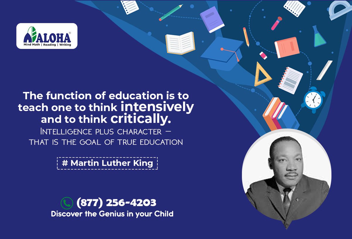 AlohaKidsMath's tweet photo. Education's goal is to replace a closed mentality with an open one. Education allows a guy to become more efficient, allowing him to fulfill his legitimate life goals with greater ease.
#QuoteOfTheDay #quotes #mathtutoringcenter #mindmath https://t.co/pXe2fo4VWJ