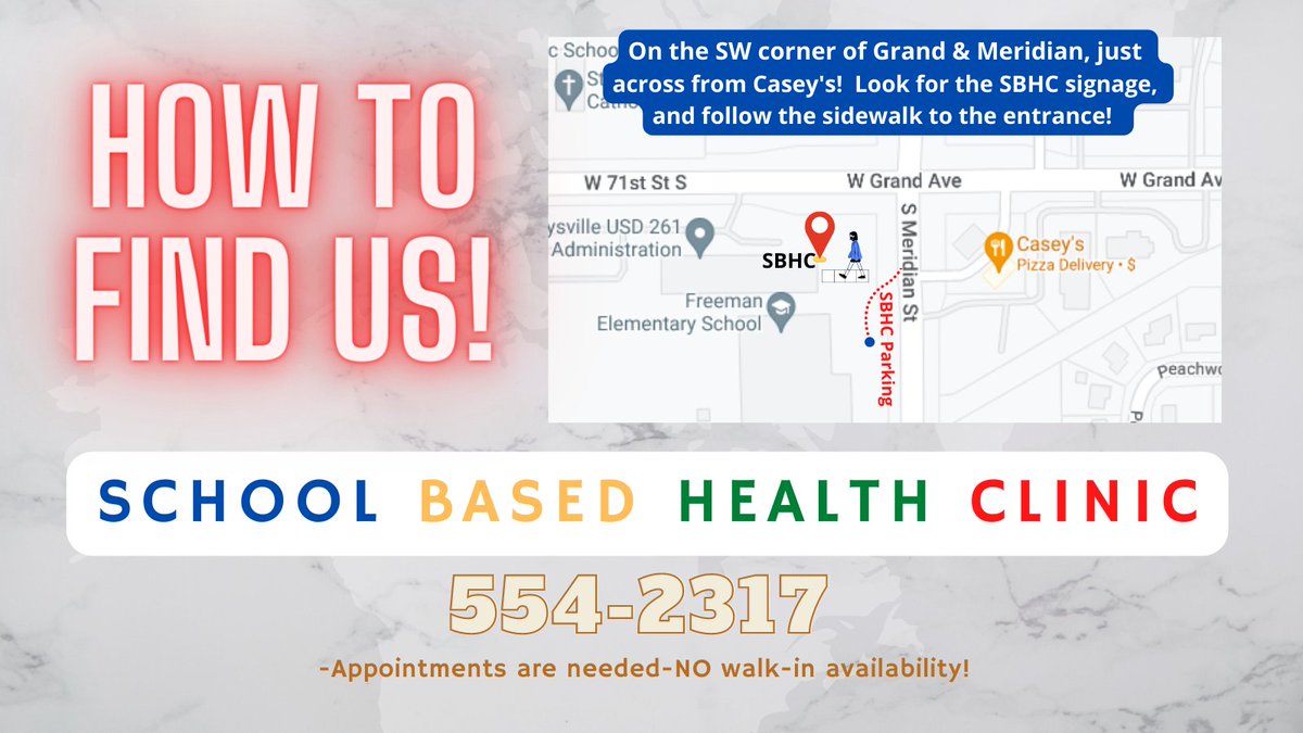 SBHC_USD261's tweet photo. Tucked away in the heart of the district! @USD261 
Striving to provide stand-out care for our students, staff, and district families! https://t.co/UboTjousMA