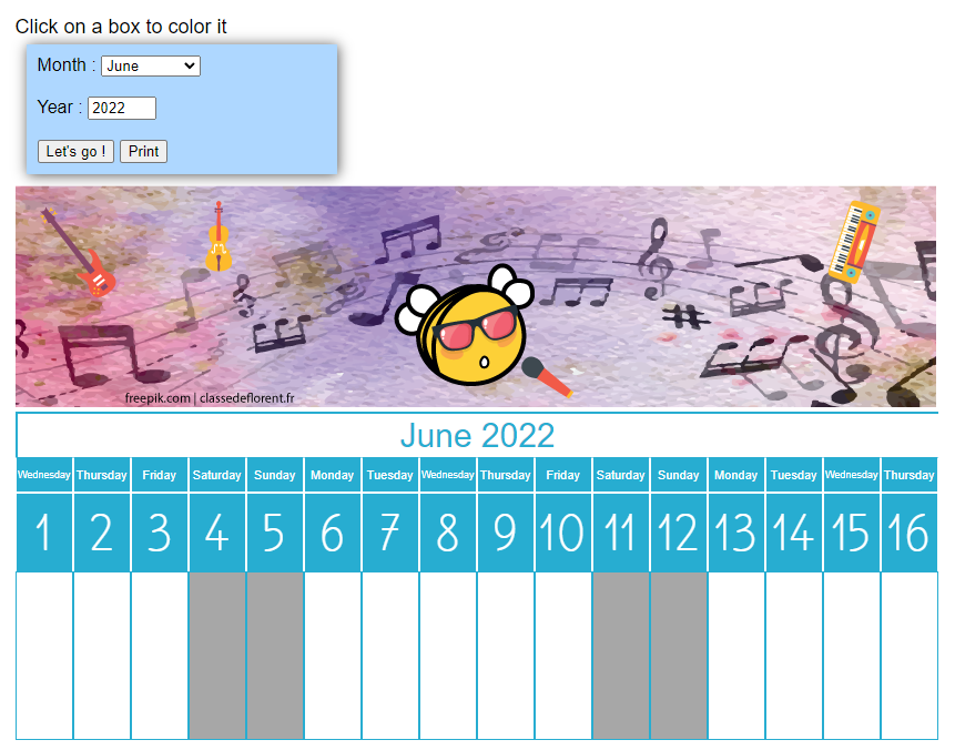 Make your own 'time beam' or linear calendar Montessori
classedeflorent.fr/en/tools/beam-…
Select the month and year and you can print your calendar!