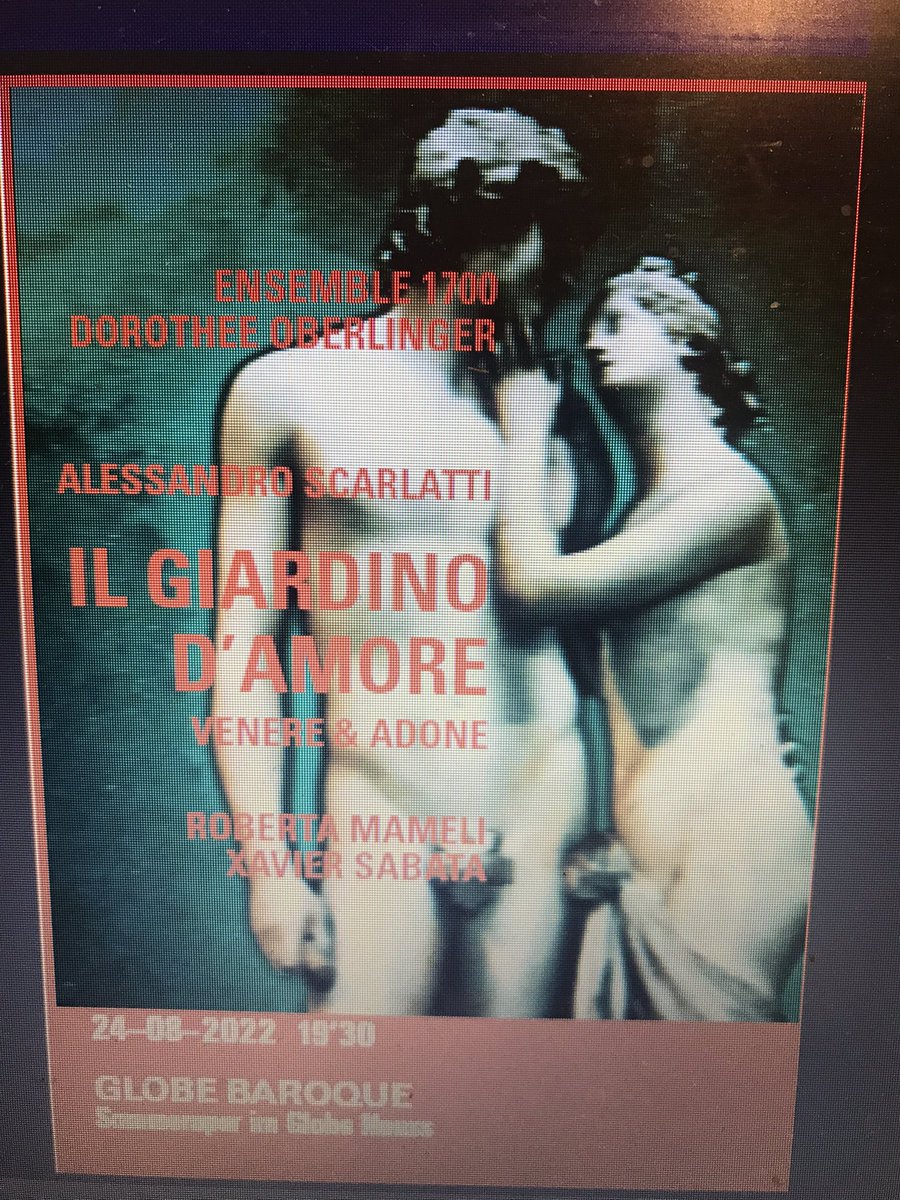 Für #Opernfans (2): A. #Scarlatti Il Giardino d‘Amore @ GLOBE BAROQUE am 24.08. mit <a href="/RobertaMameli/">roberta mameli</a>, <a href="/XavierSabata/">Xavier Sabata</a>, Dorothee Oberlinger &amp; Ensemble 1700 in Neuss, bald mehr unter Knechtsteden.com