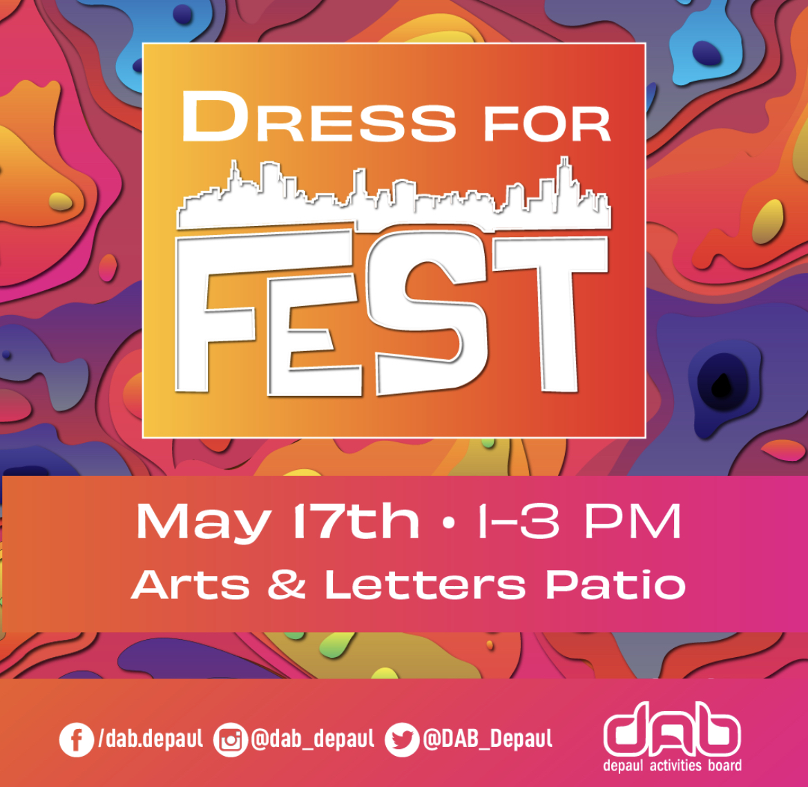 We are TWO weeks away from FEST! Make sure to stop by the event to receive limited FEST merch! 

✨✨✨✨✨✨✨✨✨✨✨✨✨

#depaulactivitiesboard #dabspringevents #depaulfest #depaulfest22 #depaulfest2022 #depauluniversity #depaul #campuslife #campusactivities