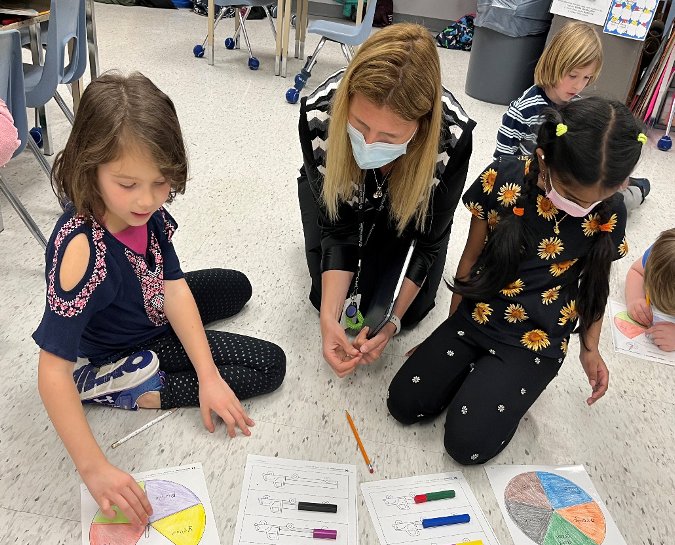 Instructional Coaches continue to support students and teachers in each elementary school to make math visible through Math Talks and Alex Lawson's Math Continua.