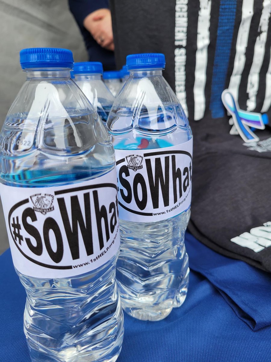 1sthelporg's tweet photo. Big #sowhat moment here at #policeweek2022 #TentCity 

An officer lost his best friend to #suicide 4 years ago. He was told to "supervisor up" -as we discussed the mission of #BlueHELP he broke down &amp; cried. He said he hasn't been "allowed" to cry.

#sowhat if you want to cry https://t.co/nWuu1RZAU2