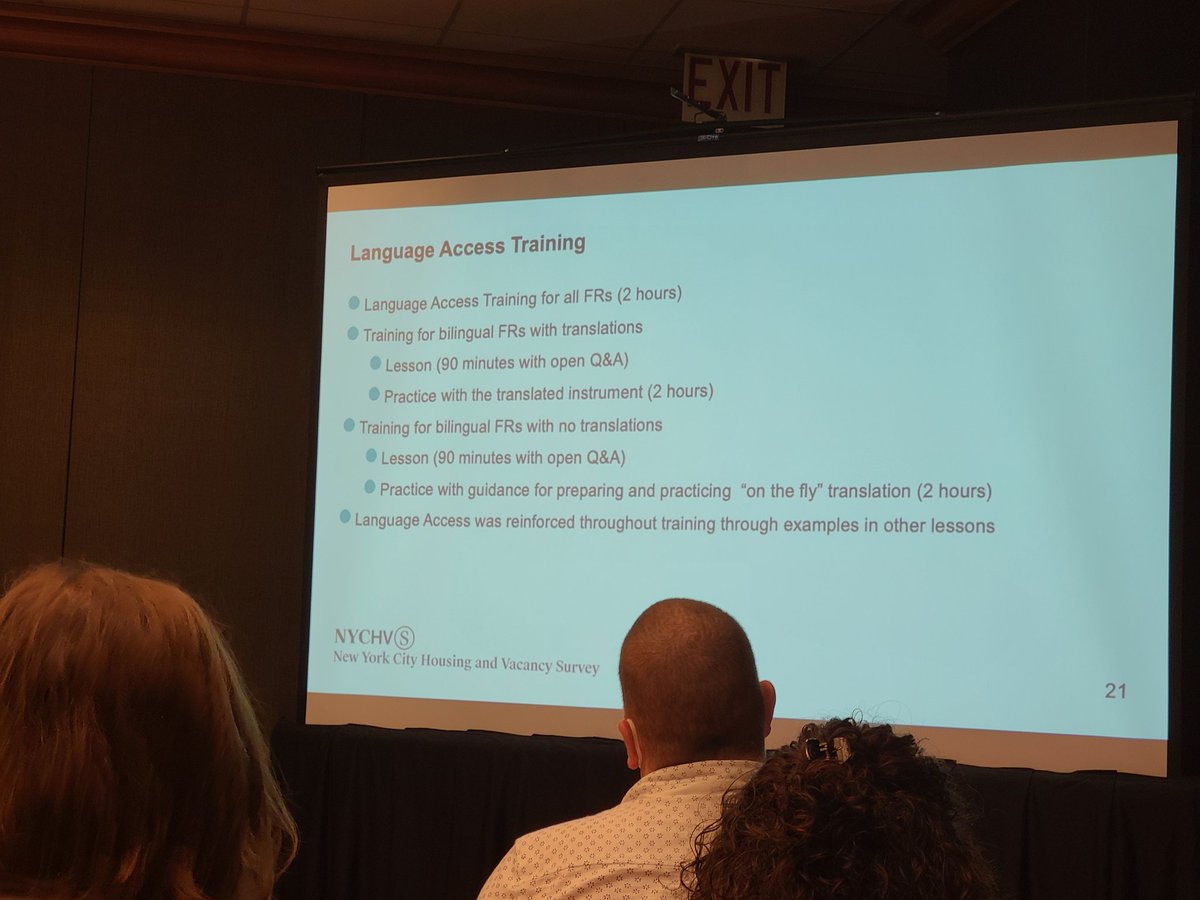 FreeRangeRsrch's tweet photo. Also the training for multilingual fieldwork was very thoughtful #aapor https://t.co/tBOHhDvXcT