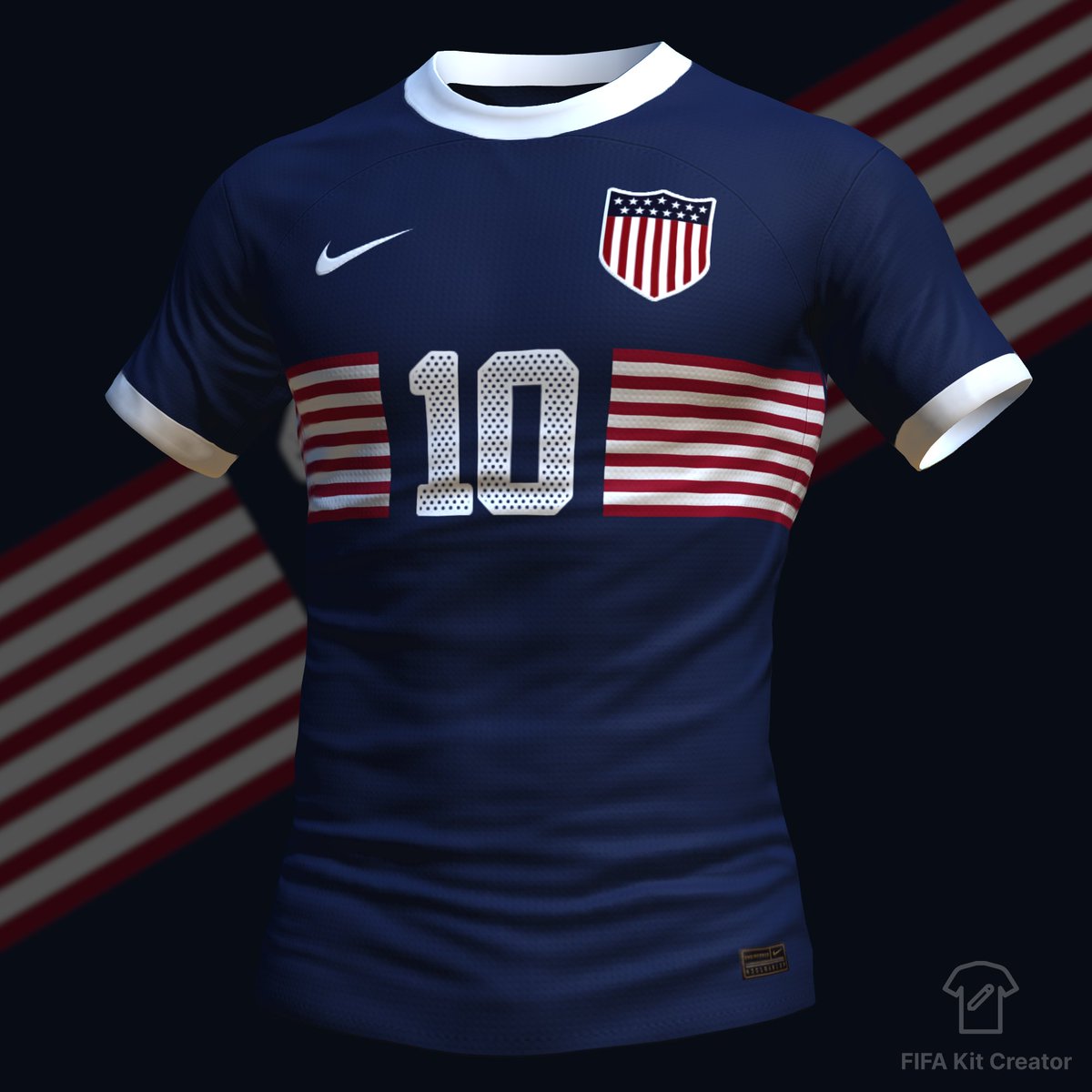 lfcunion_kits's tweet photo. USA 🇺🇸 home and away concepts
Made with @fifakitcreator
@USMNT @USWNT @AmericanOutlaws @ussoccer #USMNT #USWNT #soccer #USA #conceptkit #kitcreator https://t.co/wp2gCmVXj6