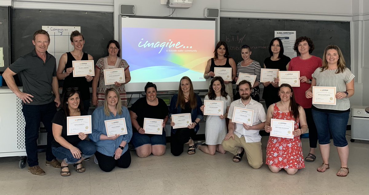 Congrats to these amazing @RCDSB employees for participating in #safeTalk training today. Always a great experience networking and learning together.         <a href="/Living_Works/">LivingWorks</a>              #safeTalk                       #SuicideAwareness