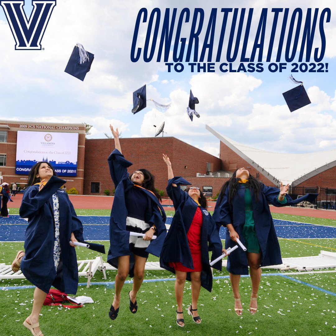 VUadmission's tweet photo. From #GoingNova to #NovaGrad2022, we've loved watching you do amazing things here at Villanova! Keep igniting change in the world, Wildcats! We can't wait to see what you do next! https://t.co/Yaljl61wTI