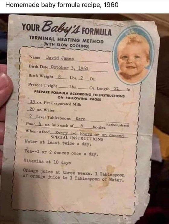 nzo11's tweet photo. #BabyFormula 
#BabyFormulaRecipe 

MOMS MAKE YOUR OWN
Break away from dependency 

#JoeBidensWorld https://t.co/CgkMJ2h7v9