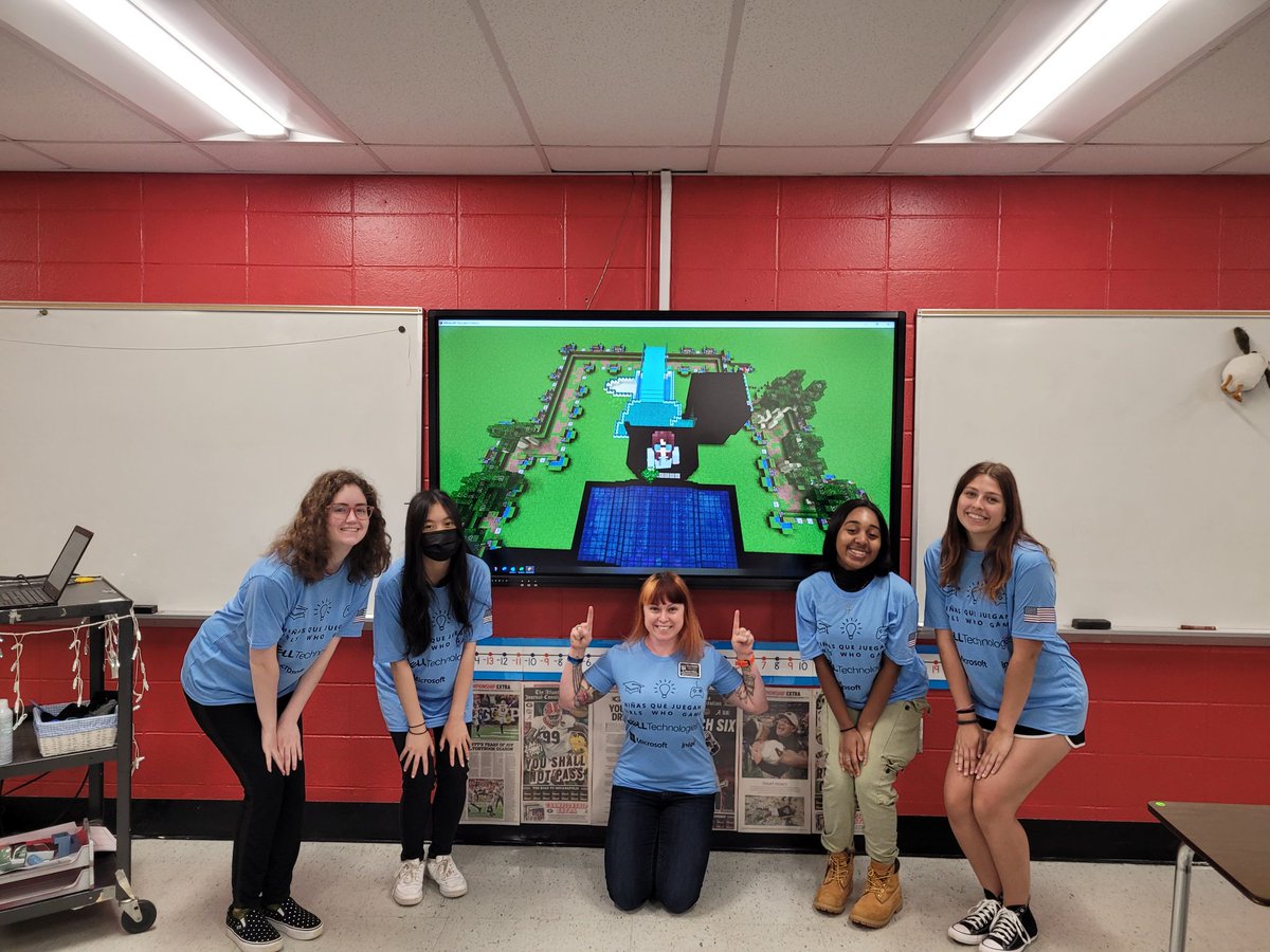 Dr. Hannah Oldham (@matholdham) on Twitter photo Girls Who Game! We won FIRST PLACE! 🏆🏆🎮🎮 The competition has students solve one the 17 UN sustainability goals and model that solution through Minecraft. Already looking forward to next year! And we are ALWAYS looking for more girl gamers. <a href="/STEMcobb/">Cobb County STEM/STEAM & Innovation Department</a>
#girlswhogame Girls Who Game! We won FIRST PLACE! 🏆🏆🎮🎮 The competition has students solve one the 17 UN sustainability goals and model that solution through Minecraft. Already looking forward to next year! And we are ALWAYS looking for more girl gamers. <a href="/STEMcobb/">Cobb County STEM/STEAM & Innovation Department</a>
#girlswhogame