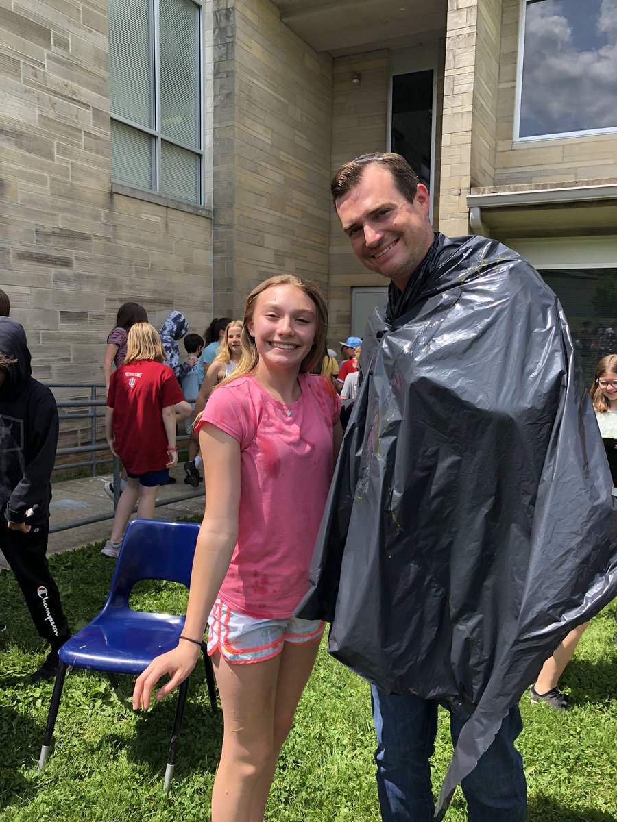 When the probability math lesson involves egg roulette your daughter gets to play against the principal!  I won!!@MCCSC_EDU