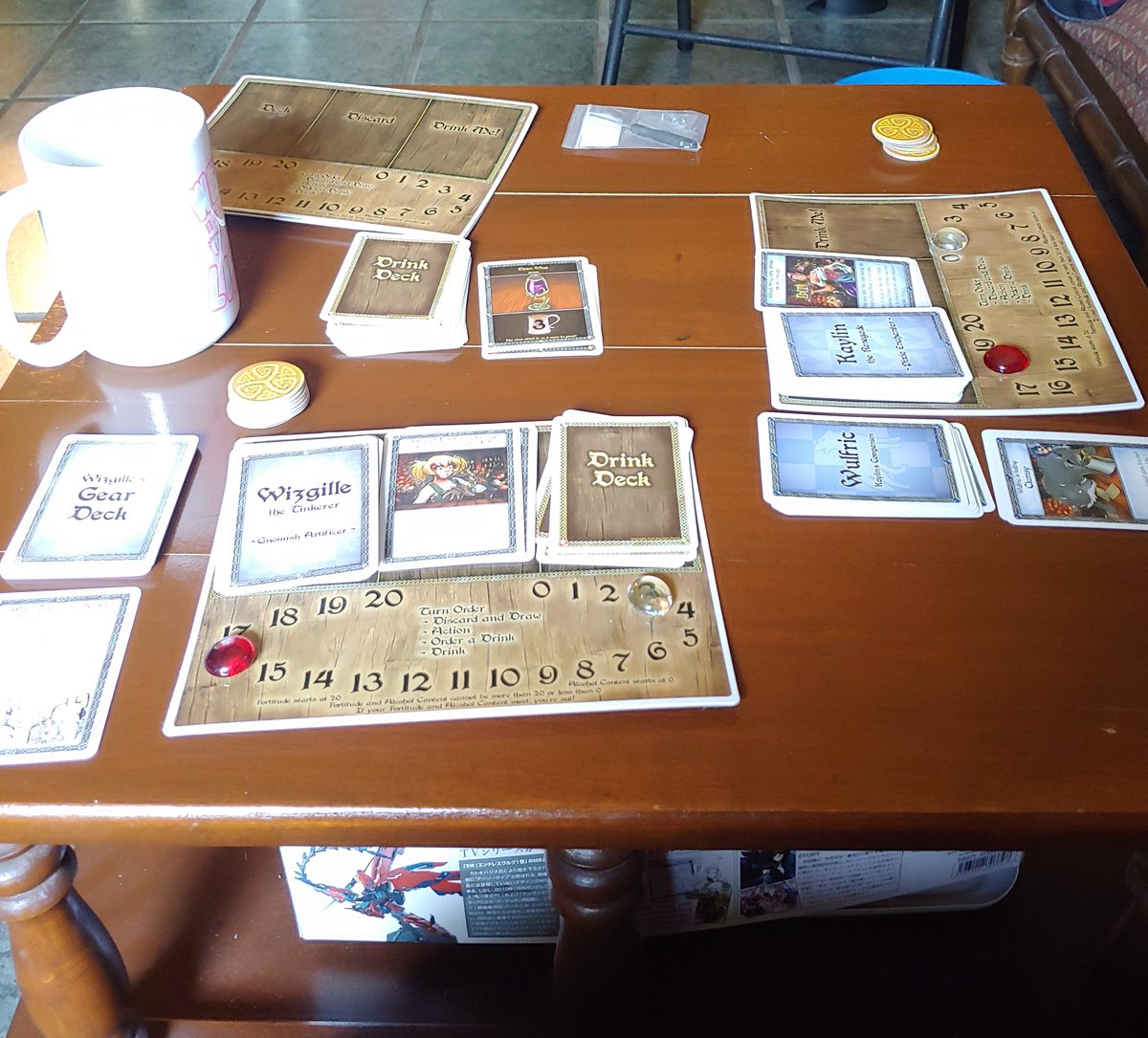 Chibi_Gamer99's tweet photo. Played some nerdy games while the internet was out with @xlworm 
*I won of course* 
#thereddragoninn #slugfestgames https://t.co/WJxay6NYZQ