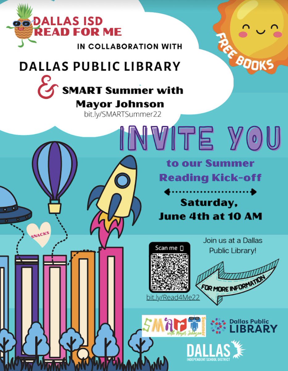 DallasReads's tweet photo. Have you heard the news? @DallasReads is giving away 14,000 books at this year’s #readforme event! We have been busy sorting hundreds of great titles. Don’t miss out on this event and FREE books! Spread the word! #booksbonanza #June4 #threemoreweeks https://t.co/h5kiGfU9Vu