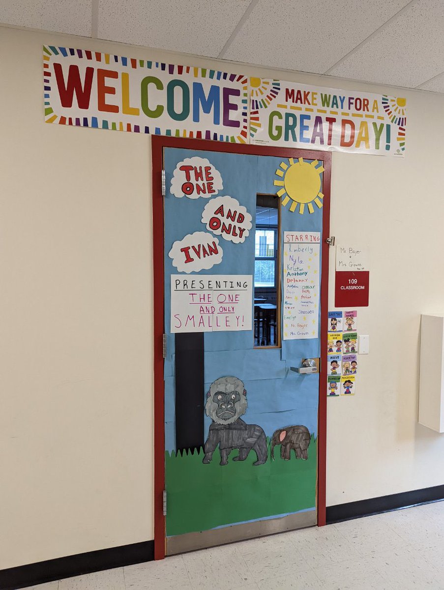 Nick_EdwardsEDU's tweet photo. Part 5 Our Team of students and staff did an amazing job for our door decorating contest by our student council! More pictures to follow! @BBSmalleyES #teamsmALLey https://t.co/o9VQS4nMm7