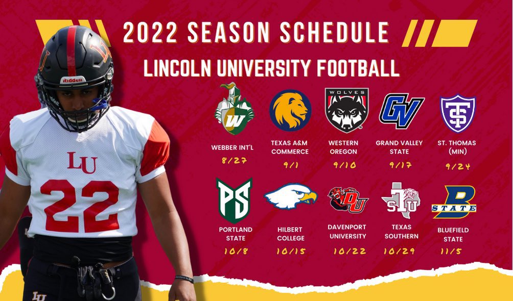DanteCoxsom's tweet photo. After a conversation with @CoachWollman52 I Blessed to receive an offer from Lincoln University!🙏🏿 #AGTG @JUCOFFrenzy @DRRJuCo_Cali @JuCoFootballACE @CoachTowns_LAVC https://t.co/V32Gg6Zak0