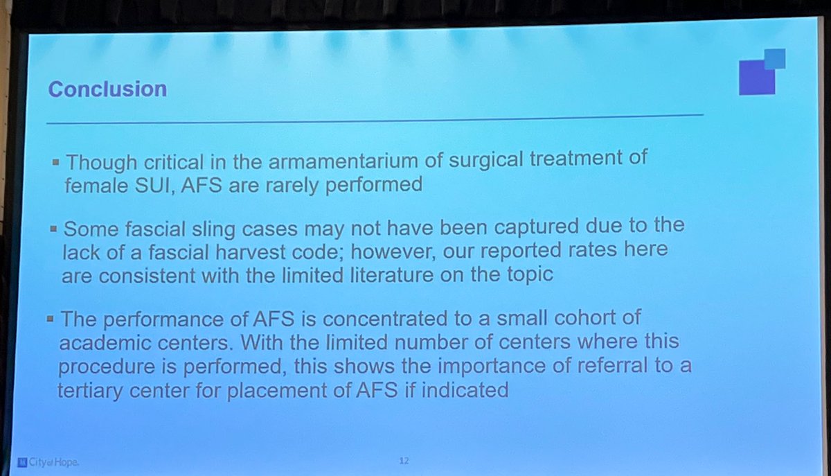 Seth Cohen (@drscohen) on Twitter photo Dr. Allison Sih <a href="/allisih/">Alli Sih MD</a>, <a href="/CityofHopeSurg/">City of Hope Surgery</a> Reconstructive #Urology Fellow presenting her work w/<a href="/KaiBDallas/">Kai Dallas, MD</a> evaluating the usage of fascial slings for #SUI in state of CA. Spoiler: used much, much, much less than you think. #AUA22 #SUFU22 <a href="/HVillarrealMD/">Humberto Villarreal, MD MSCI</a> <a href="/COHurol/">Kevin Chan, MD</a> <a href="/ClaytonLauMD/">Clayton Lau</a> Dr. Allison Sih <a href="/allisih/">Alli Sih MD</a>, <a href="/CityofHopeSurg/">City of Hope Surgery</a> Reconstructive #Urology Fellow presenting her work w/<a href="/KaiBDallas/">Kai Dallas, MD</a> evaluating the usage of fascial slings for #SUI in state of CA. Spoiler: used much, much, much less than you think. #AUA22 #SUFU22 <a href="/HVillarrealMD/">Humberto Villarreal, MD MSCI</a> <a href="/COHurol/">Kevin Chan, MD</a> <a href="/ClaytonLauMD/">Clayton Lau</a>