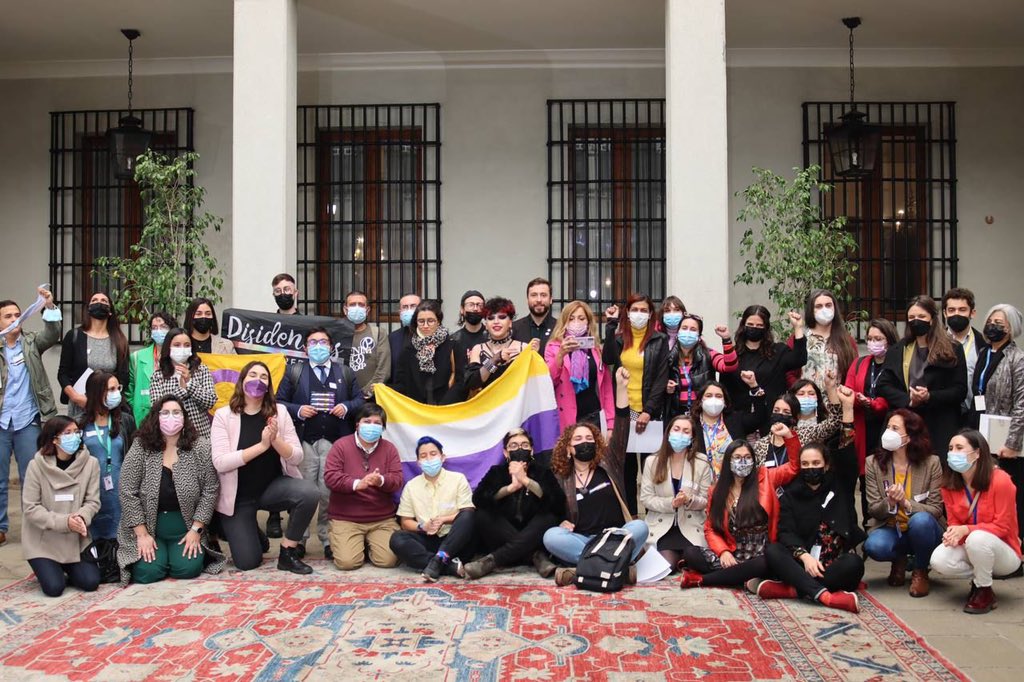 Estamos aquí para contribuir a cambiar, en conjunto con las organizaciones de la diversidad y disidencias, la historia excluyente. El <a href="/MinMujeryEG/">Ministerio de la Mujer y la Equidad de Género</a> será aliado en el camino de la construcción de una institucionalidad que recoja y responda sus demandas👇🏼