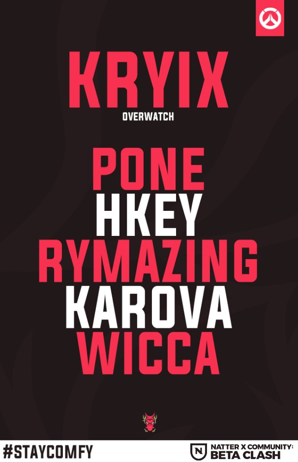 Who's not a fan of last minute rosters? Here's our roster for the <a href="/natterOW/">Riot Natter</a> x Community: Beta Bash!

🛡️ <a href="/PoneOW/">◞͈ ᜊ ◟͈</a> 
⚔️@Hkeybroke7k 
⚔️<a href="/Rymazing1/">Rymazing</a> 
💉@RussianCows 
💉@AYearAndOneDay