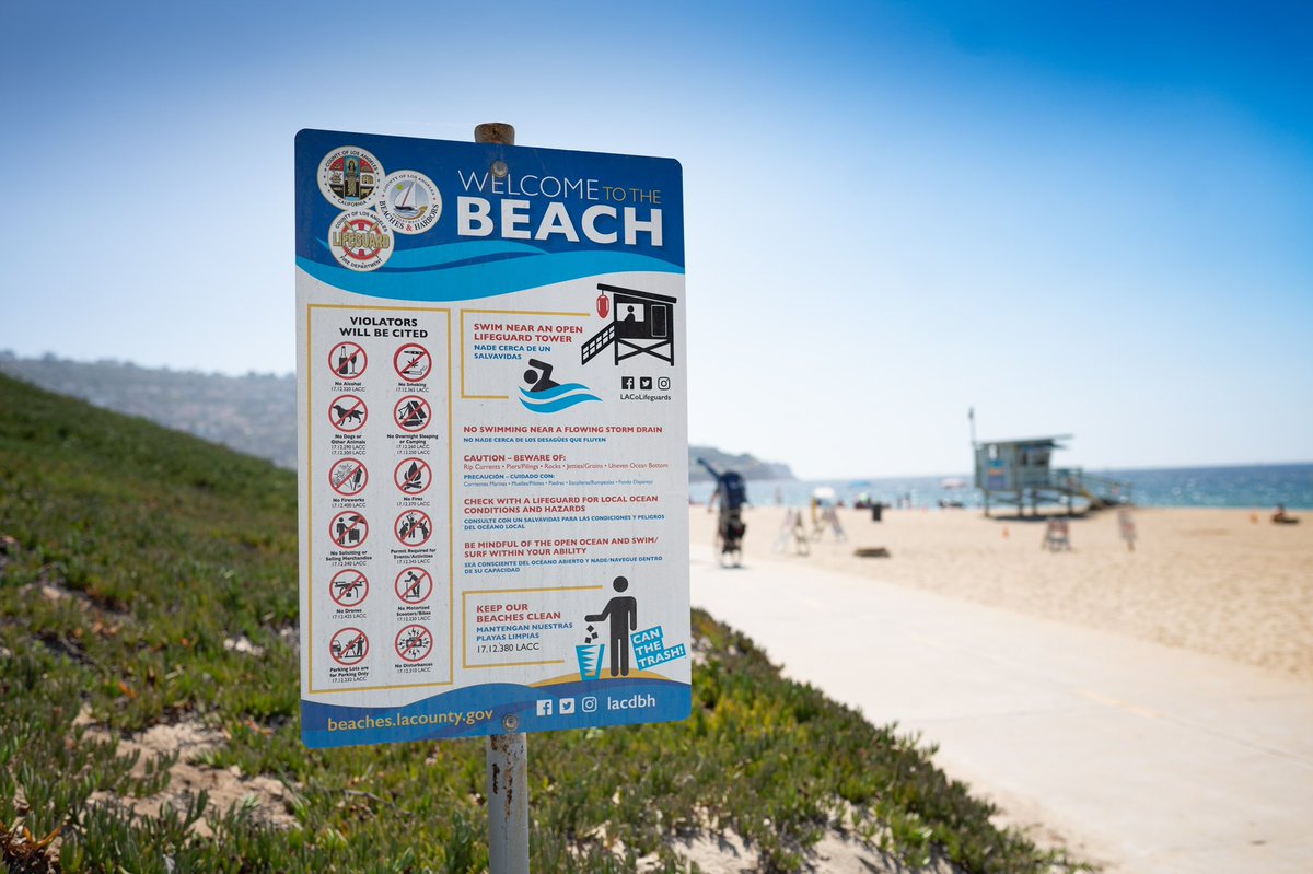 lacdbh's tweet photo. Welcome to the beach! We hope you enjoy your stay. Please help keep our beaches clean by adopting a “Pack In, Pack Out” lifestyle: whatever you “pack in” (or bring) to the beach, be sure to “pack out” (or take) everything with you when you leave.
#packinpackout #beachresponsibly https://t.co/18mjktwEE0