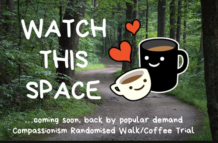 _Compassionism's tweet photo. Ssssshhhhhh, can you keep a secret? We can’t, and we’re so excited!
Guess what’s coming back REALLY soon?…
…go on, have a guess!
Retweet and tag in a friend 💞
#RandomisedWalkTrial
#TeamKGH #NewFriends https://t.co/mxciNMIQ9f