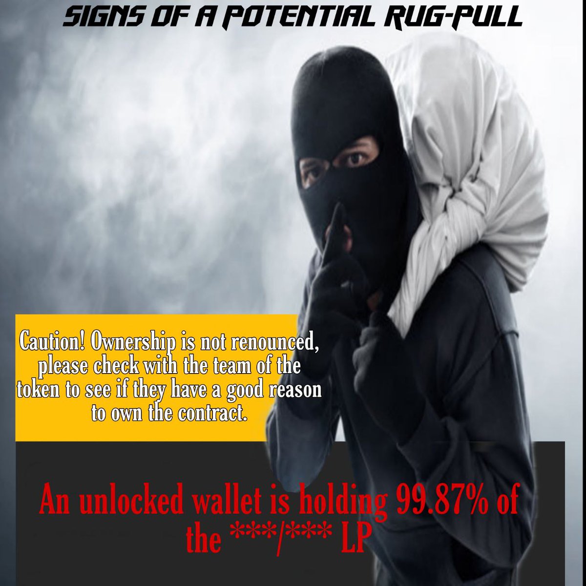 RaidNationLFG's tweet photo. WARNING: Don't buy #Safemoon.

#RaiderToken is the #SafemoonKiller.
Expect Us.

#rugpull #SafemoonArmy #RaiderToken  @RaiderToken #CommunityAlert https://t.co/35d2m1yc6B