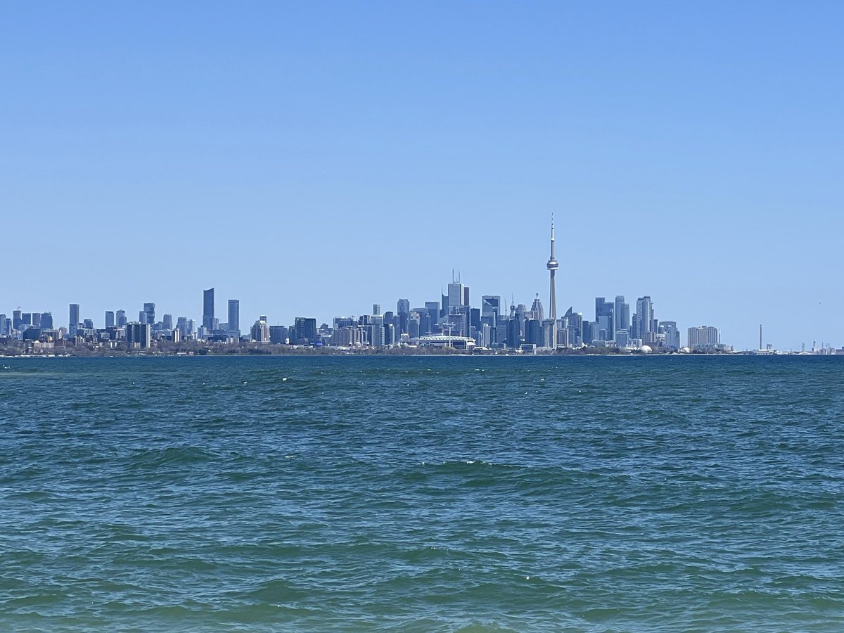 Morning coffee by the lake #toronto #torontoskyline #summer