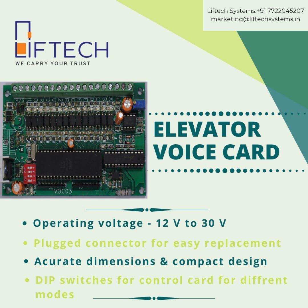 LiftechS's tweet photo. •Elevator voice card

#liftech #liftechsystems #elevator #elevatorparts #lifts #liftparts #businesspassion #hustle #learn #education #startup #Inspiration #Motivated #SuccessQuotes #MotivationalQuotes #Millionaire #work #office #Entrepreneurship #business #Jobs https://t.co/tmng36C0jK