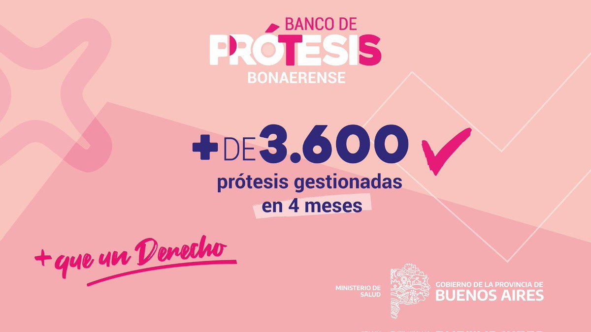 Estamos reconstruyendo nuestro sistema de salud para tener la vida que queremos y nos merecemos, y con el #BancoDePrótesis de <a href="/BAProvincia/">Gobierno PBA</a> lo estamos logrando. Más insumos, más alcance y reducción en los tiempos de espera de prótesis.

¡Más y mejor salud! bit.ly/3svI4kL