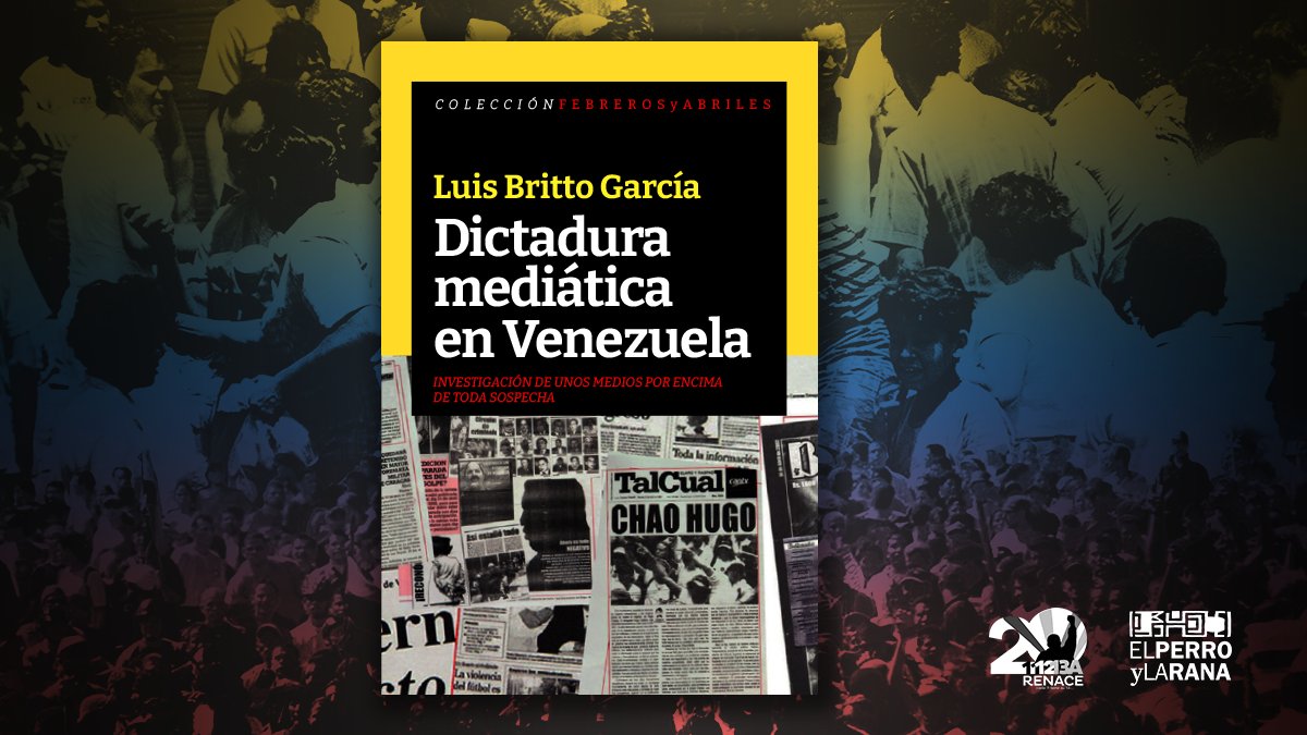 Luis Britto García muestra el auge y caída del llamado cuarto poder en Venezuela y su participación en el nefasto golpe de Estado perpetrado en abril del 2002. Descarga: bit.ly/DictaduraMediá…