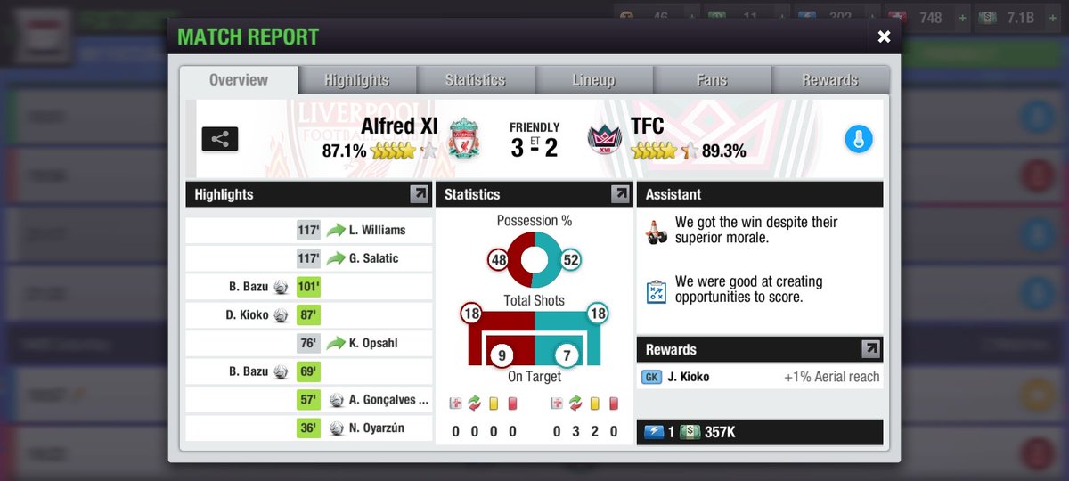 1st Leg of <a href="/FITEA_CWC/">FITEA Club World Cup</a> <a href="/FITEA_Official/">Fédération Internationale de TopEleven Association</a> Quarter Finals against @TedsFc.