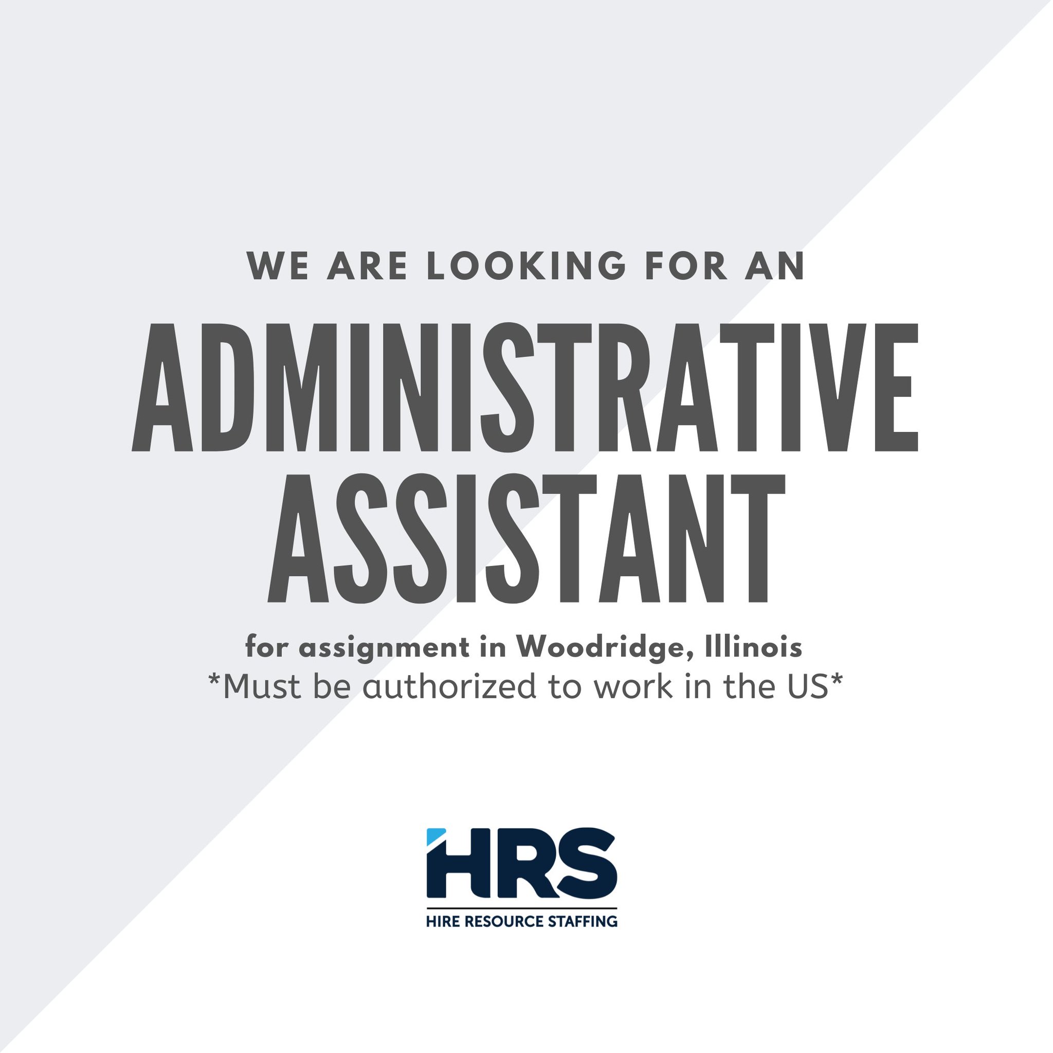 Hire Resource Staffing on Twitter "We are hiring an Administrative