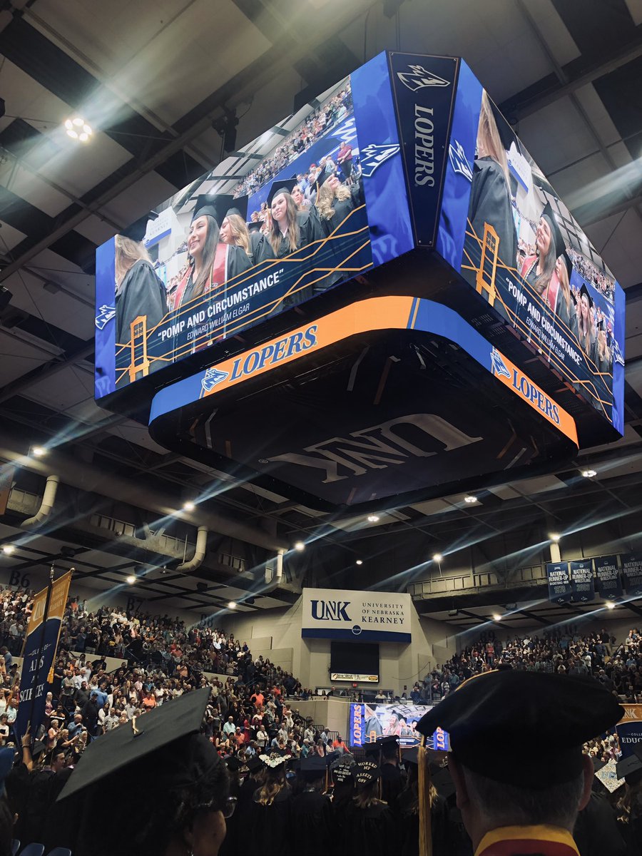 A beautiful day for #graduation!
#Lopers #SpringCommencement #Graduation2022 #BeBlueGoldBold  #UNK