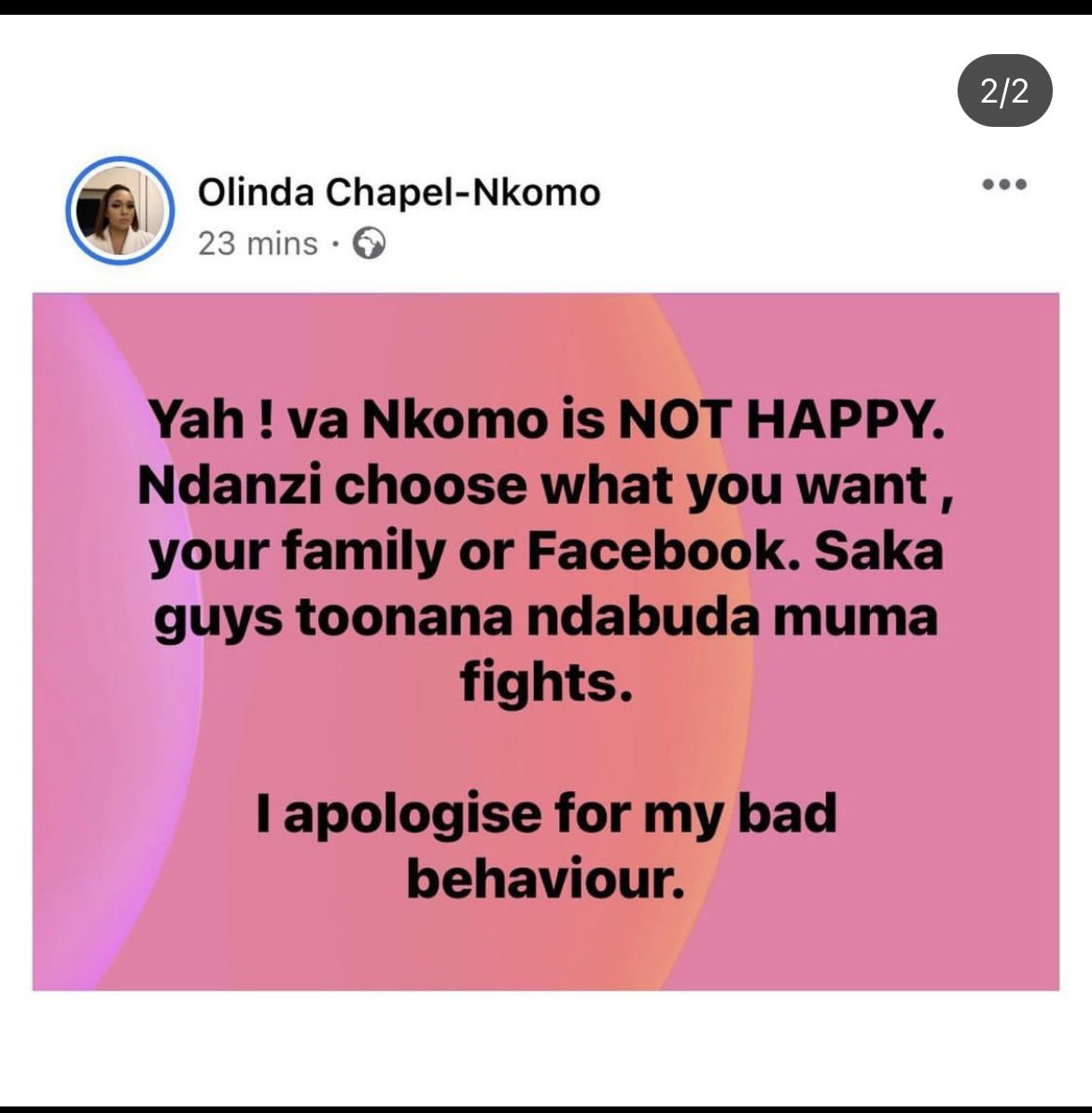 zimcelebs1's tweet photo. #ZCScandals : Olinda speaks https://t.co/oLqCeXRhk0