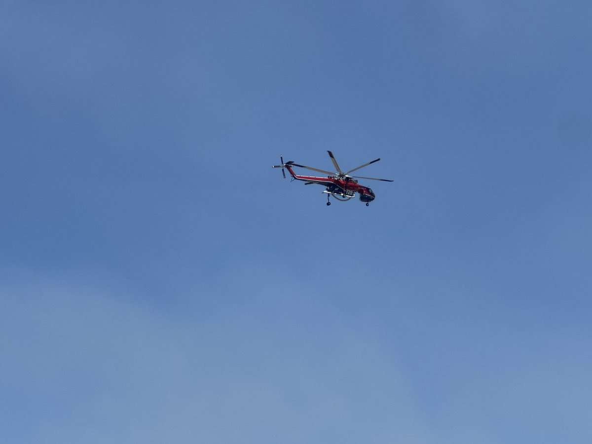 johnissington's tweet photo. Chopper on the scene https://t.co/kpMJ7o045p