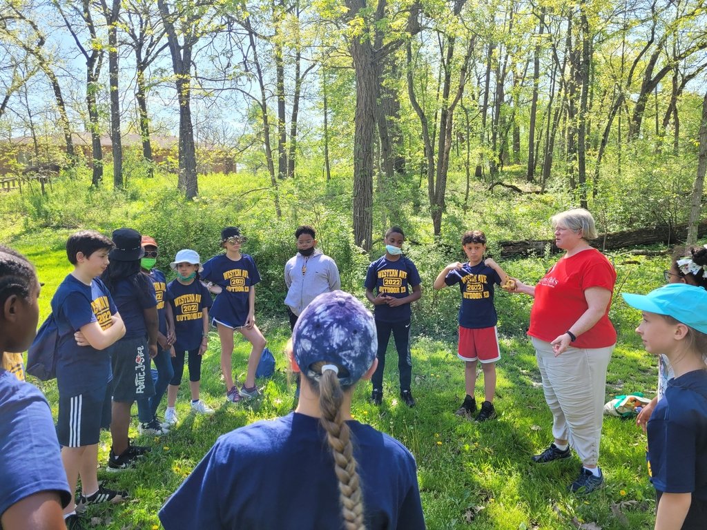 It's a great day to change up learning and take it outside to Irons Oaks with our 5th graders.