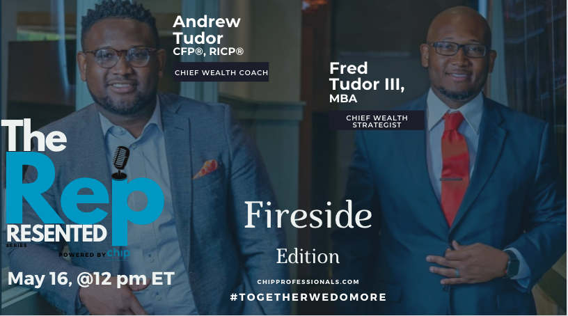 CHIP_pros's tweet photo. Make sure you tune in this Monday at 12pm ET for our Fireside Edition with Alchemist Wealth! Join here and share: https://t.co/SG0VJAR62L #TheRepresentedSeries #IAMACHIPPro #Fintwit #finserv #financialservices https://t.co/C42qKvbFcJ