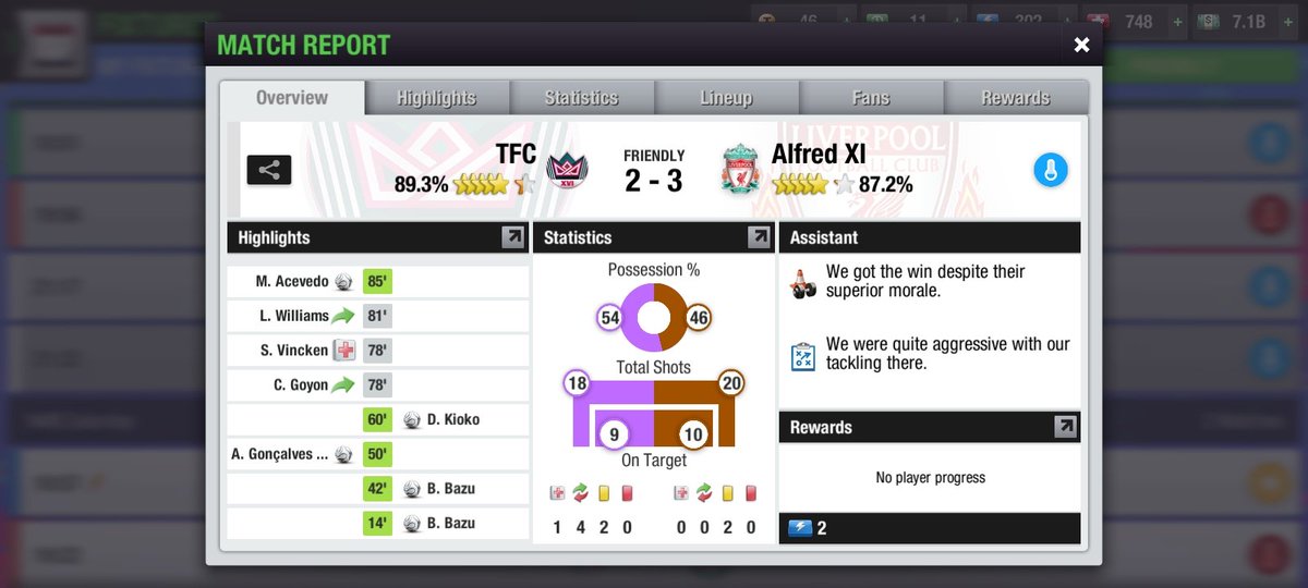 2nd Leg <a href="/FITEA_CWC/">FITEA Club World Cup</a> <a href="/FITEA_Official/">Fédération Internationale de TopEleven Association</a> Quarter Final against @TedsFc.
Congratulations @TedsFc Until next time