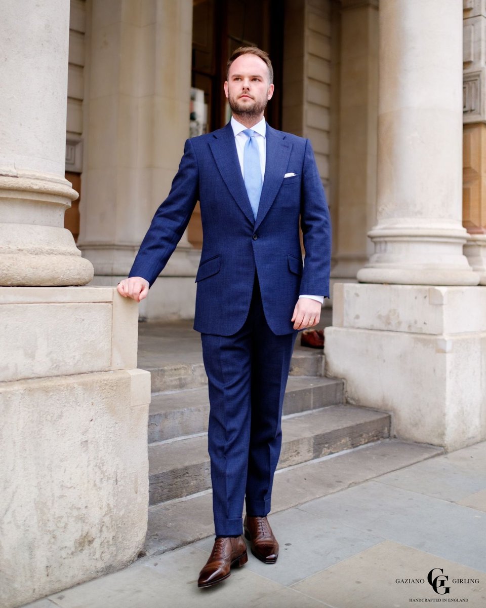 Simon Crompton from our Savile Row store pairing the Gaziano Girling St James II In Vintage Cherry on the TG73 Last with a <a href="/Cadandthedandy/">Cad & The Dandy</a> suit!