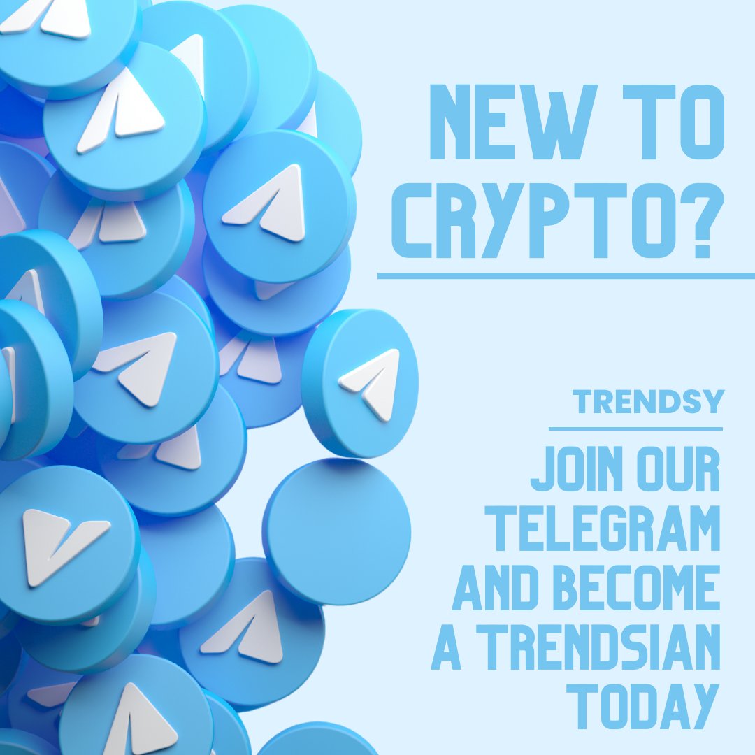 If you are new to #crypto and #NFTs, join our Telegram

Our loyal community of #Trendsians live on our Telegram and are always willing to answer any questions you have

Link: t.me/+BVbHle67zr5jY…
👉ALSO in bio

Crypto | Culture | Fashion | Beyond