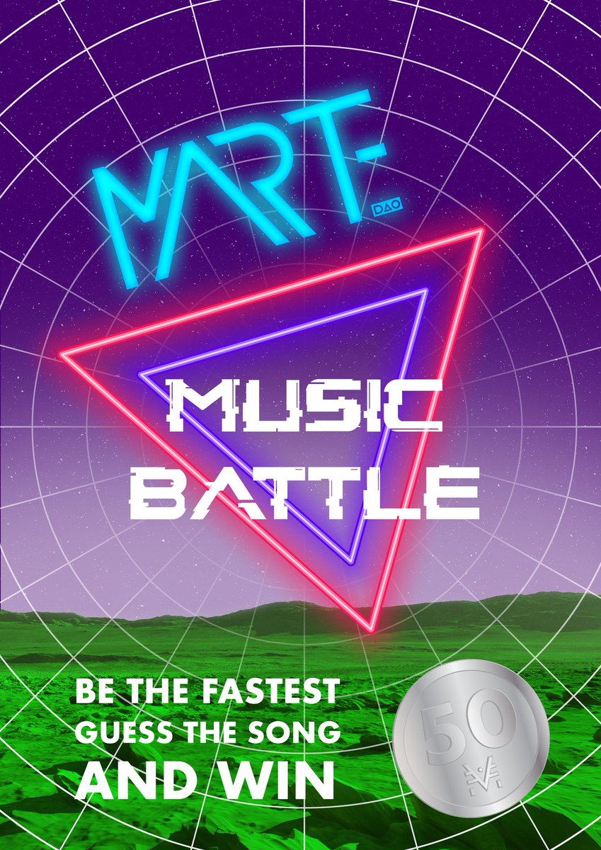 theMARTEproject's tweet photo. First round of the music battle was a success! π
We had a lot of fun playing!
Thanks to anyone who participated and congratulations of course to the winner of the game 'GoodBoy' π₯³
See you all on round 2!
#MARTEproject #MARTEtoken #nft #DAO #NFTCommunity #NFTGiveaway #art https://t.co/yG61K3kvdD