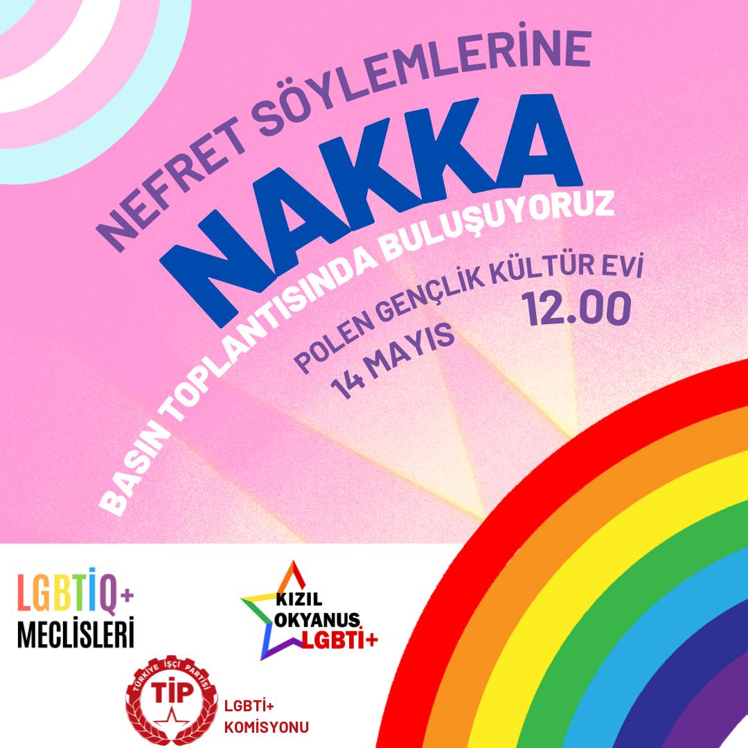Eskişehir'de dağıtılan, LGBTİ+ların katletmeye çağıran nefret dolu bildirilere ilişkin yarın saat 12:00'da; TİP LGBTİ+ Komisyonu ve LGBTİ+ Meclisleri ile ortak basın toplantısında buluşuyoruz.

Tüm LGBTİ+'ları basın toplantısına, yaşamlarımızı savunmaya davet ediyoruz.