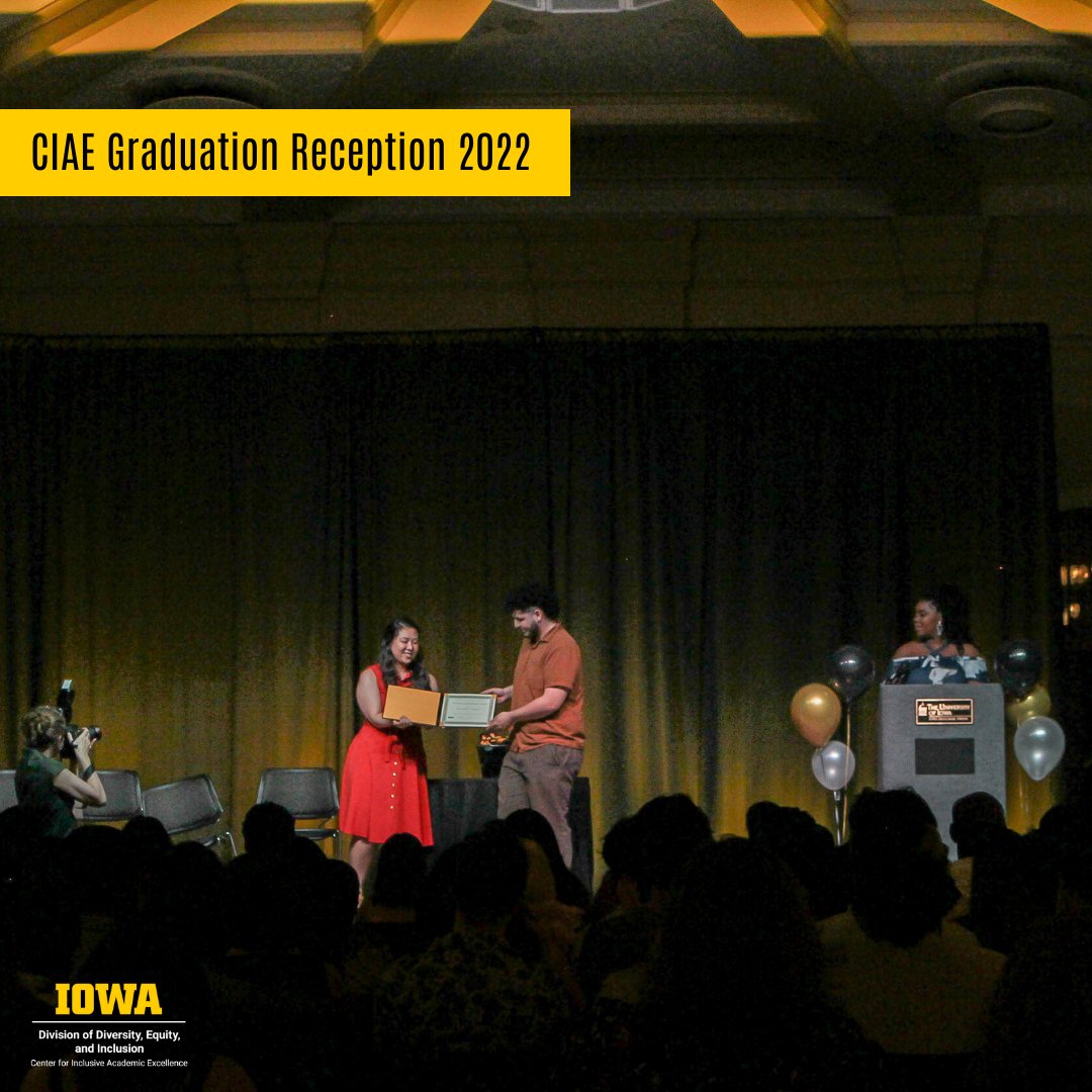 Earlier this week, we hosted our 32nd annual CIAE Graduation Reception! We celebrated students graduating in 2021-2022 and honored their achievements. #uiowa #uiowaciae