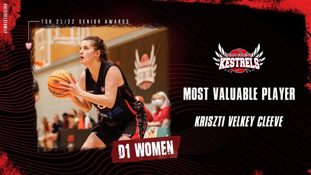SolentKestrels's tweet photo. TSK D1 Women Club Awards

Congratulations to our D1 Women’s end of season award winners.

MVP - Kriszti Velkey-Cleeve
Players Player - Molly Danielson
Coaches Player - Kristina Karpova
Fans Player - Faye Endean

#KestrelsFamily #EndOfSeasonAwards https://t.co/fsrKnuTdDH