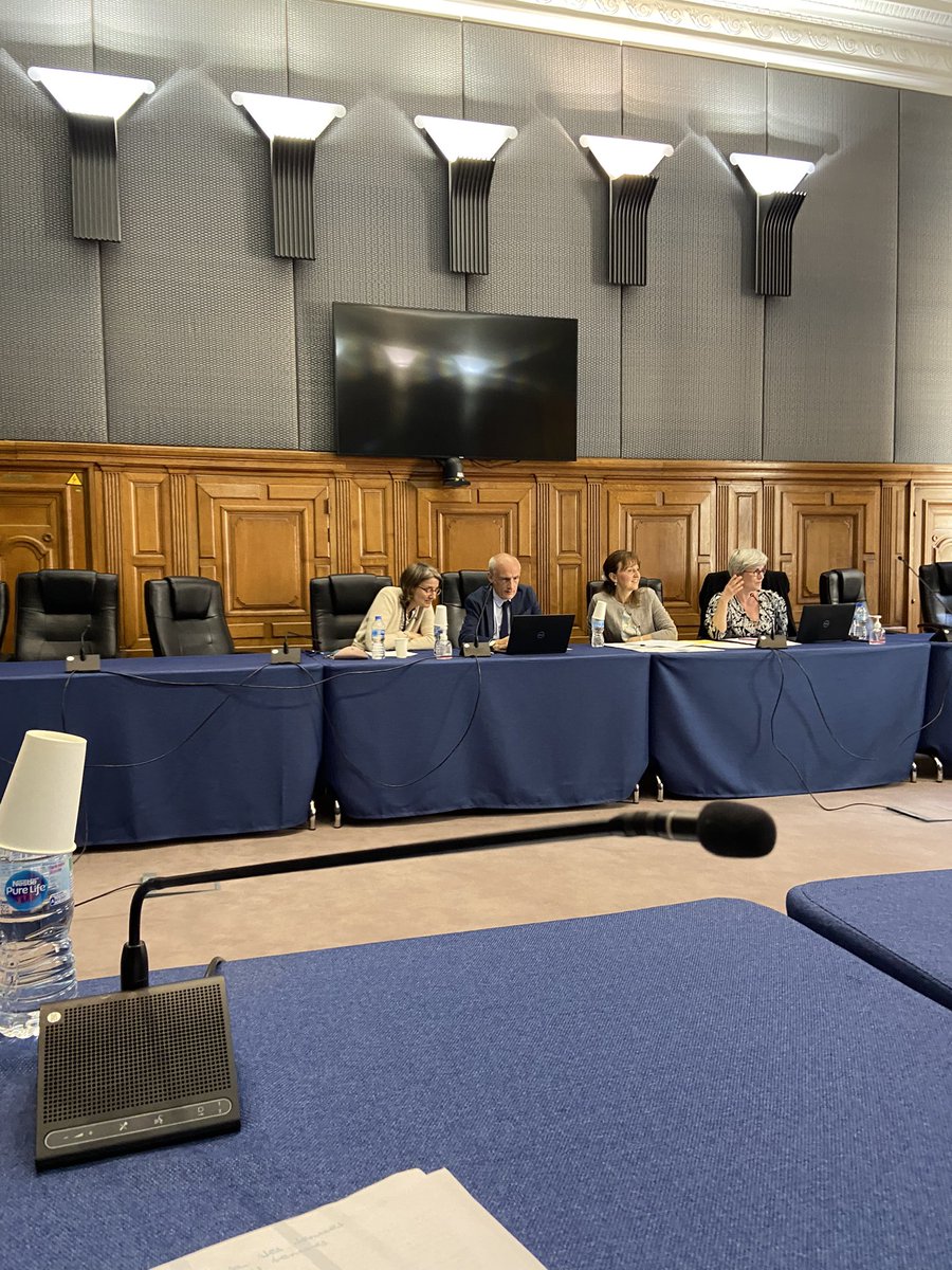 AdeLaforcade's tweet photo. Soutenance des étudiants juristes-linguistes de l’ISIT devant les conseillers de la Chambre Commerciale Internationale de la Cour d’Appel de Paris #isit #traduction jurifique #juriste-linguiste https://t.co/r0vKH54laj