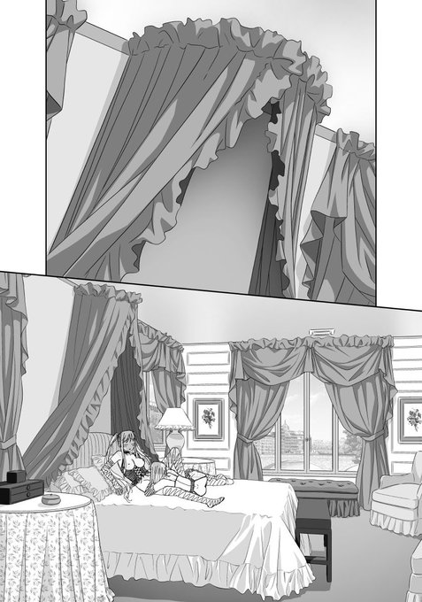 「My doll house」の下描き
台詞フキダシ無し絵その、183

ホテルのベッドでする事と言えば……🫣
オイラの漫画ではコレが普通なのです😙 