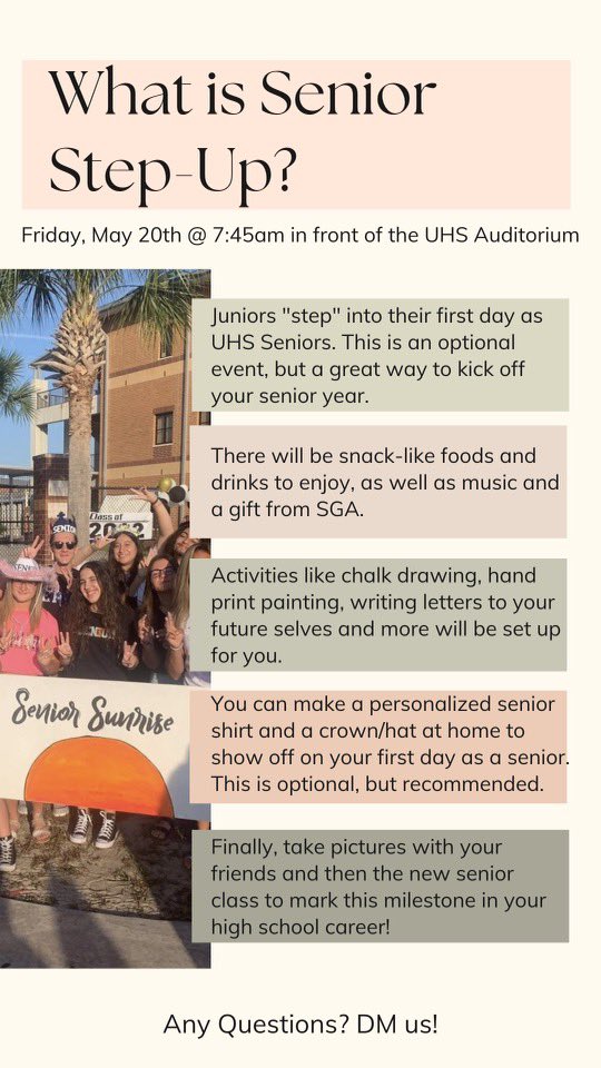 Attention Class of 2023!!! @UHSChenoweth <a href="/UHSTitanDaily/">TitanDaily</a> @DeanUHSTitans