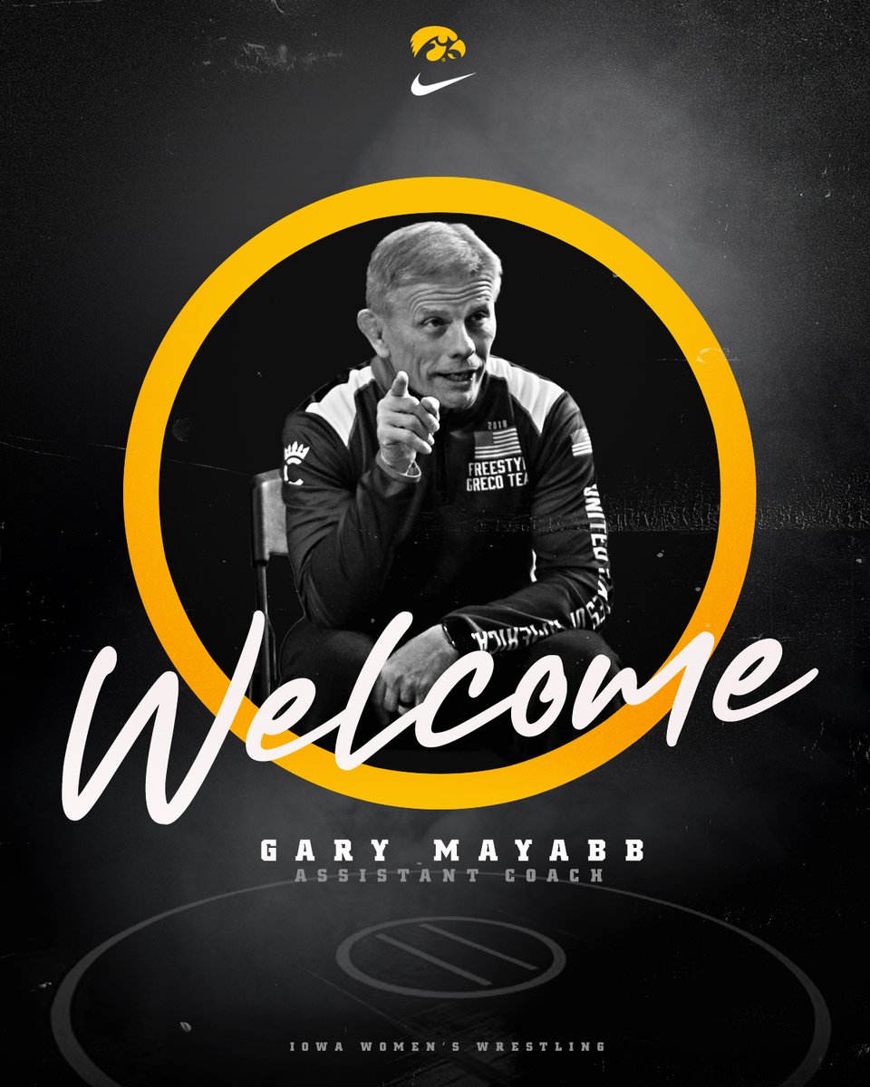 IowaW_Wrestling's tweet photo. We now have a coaching staff of ✌!  

Excited to add @GaryMayabb to the #Hawkeyes as our associate head coach!  

LINK: https://t.co/WVosNY6n40 https://t.co/DKg97ICvEs