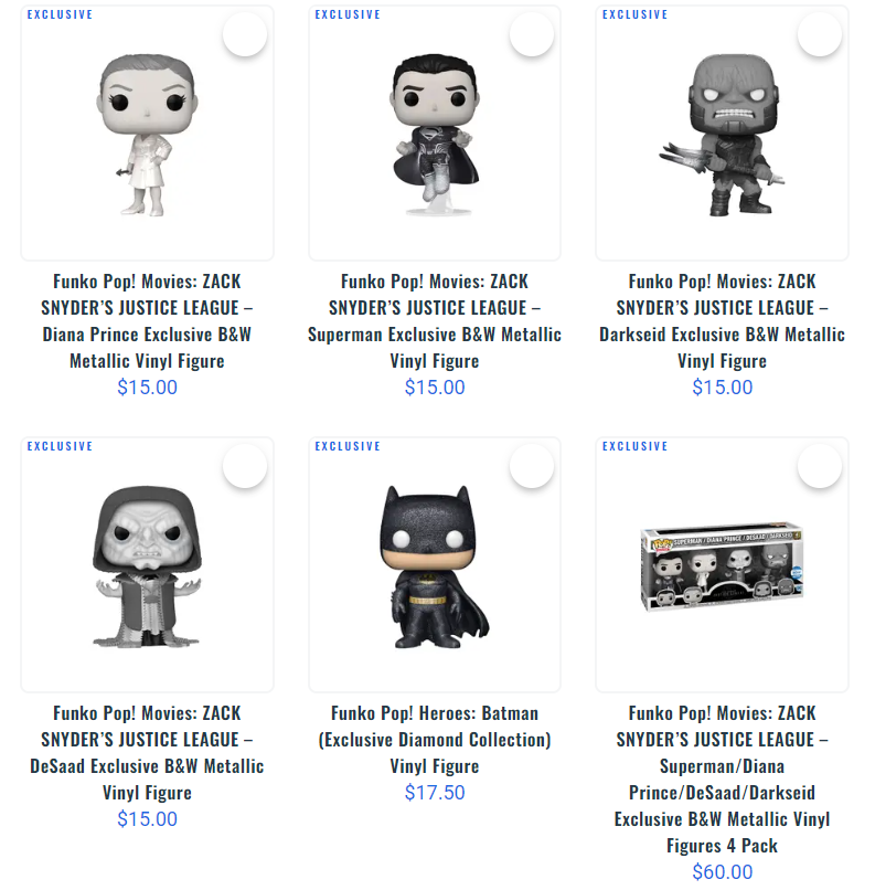 Funko POP News ! on Twitter "Restock All BW Metallic pieces Linky